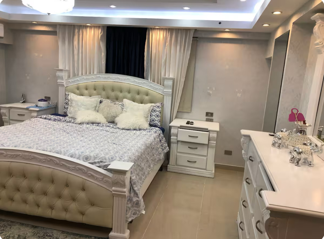 muebles y colchones - JUEGO DE HABITACION MODERNO KING EN CAOBA 2