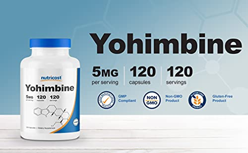 Salud y Equipamiento Médico - Nutricost Hcl 5 Mg, 120 Capsulas Yohimbina Fuerza Extra 4