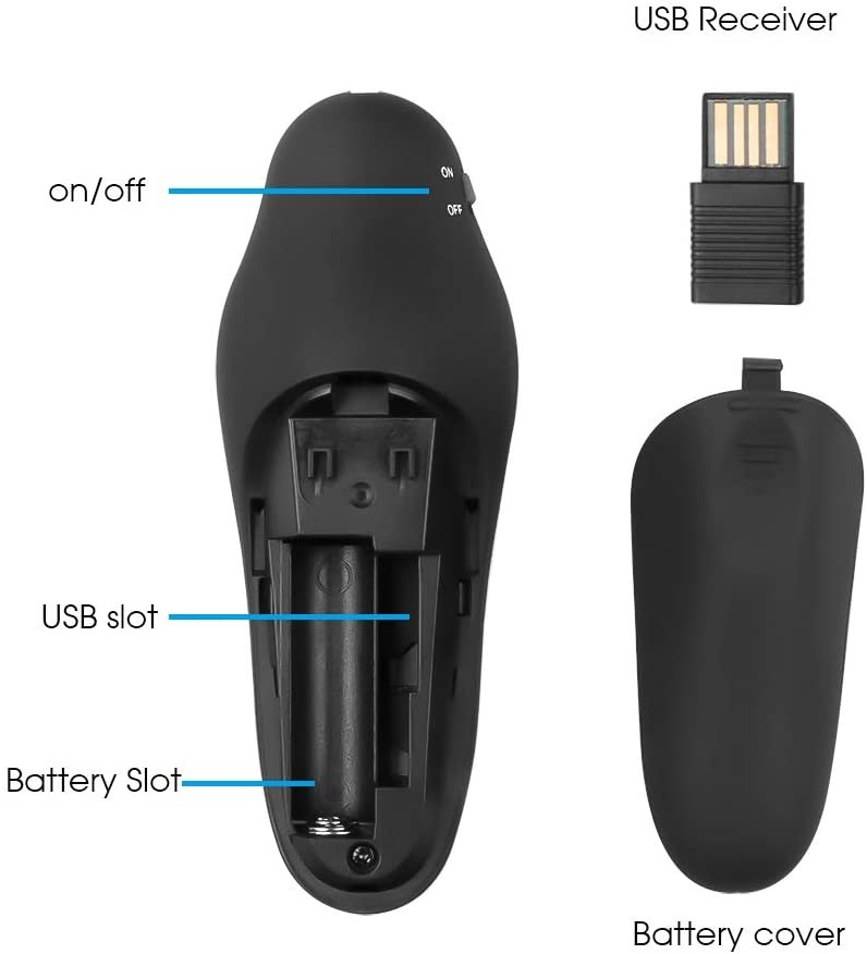 equipos profesionales - Puntero Laser inalámbrico USB Presentador de diapositiva 6