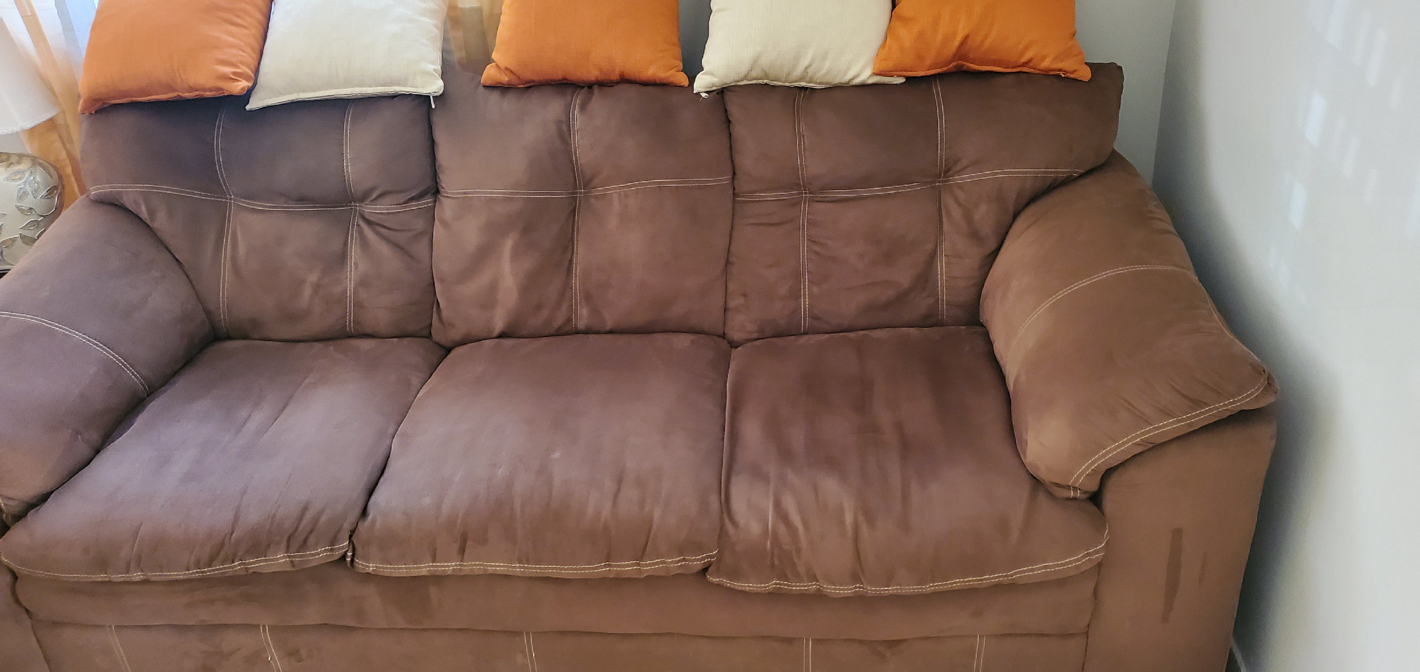 muebles y colchones - Mueble de Microfibra de 3 espacios  4
