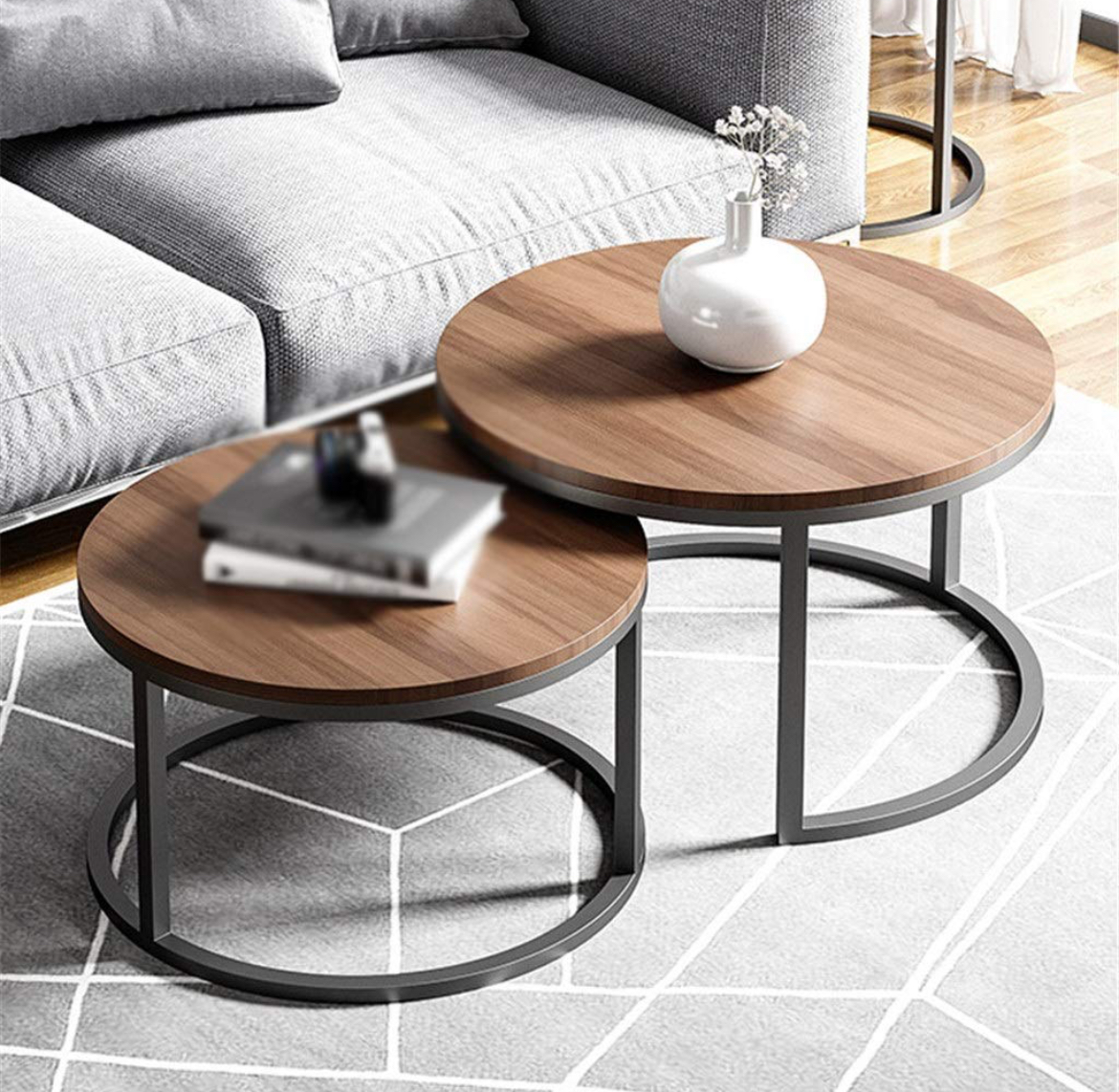 decoración y accesorios - Mesa de centro set 2 piezas (Nueva)