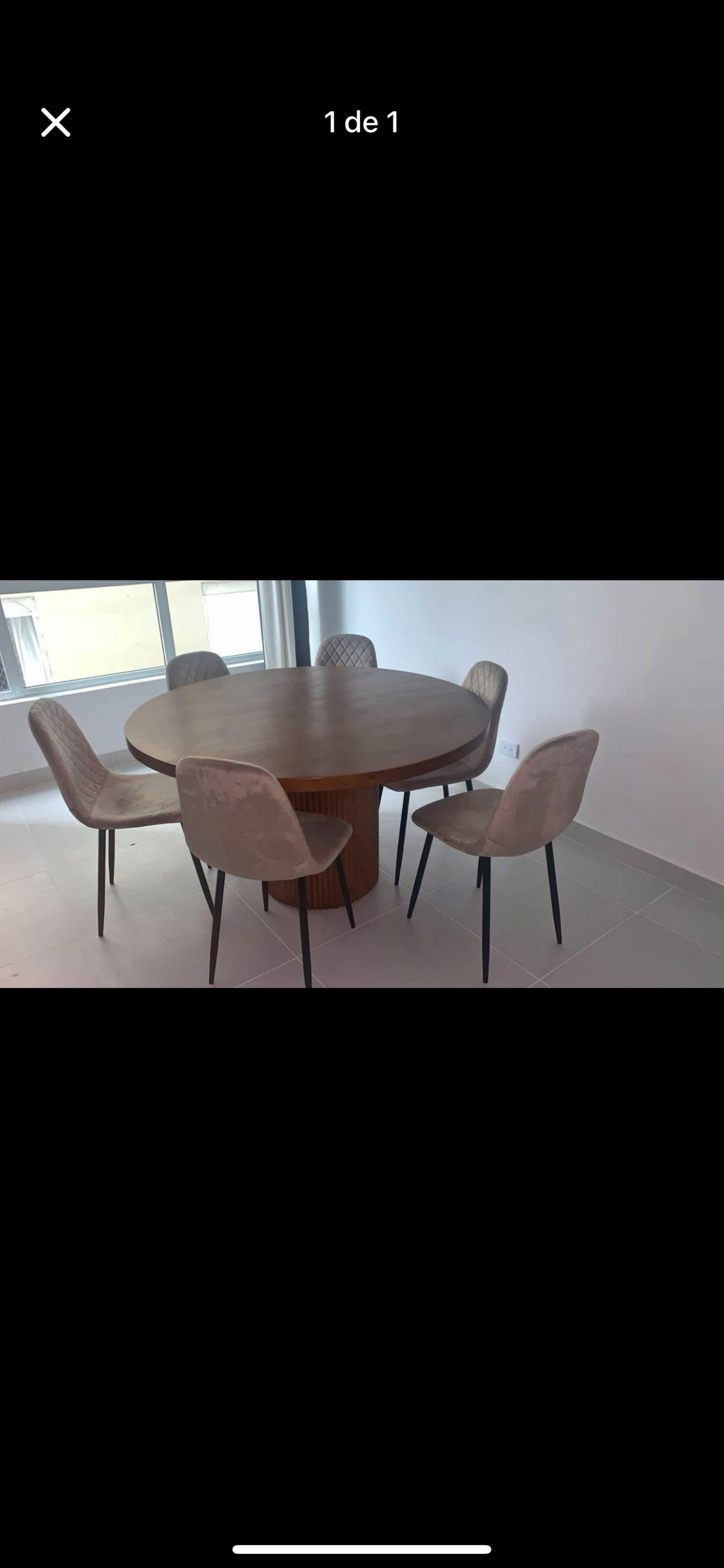 muebles y colchones - mesa de comedor (sin sillas)