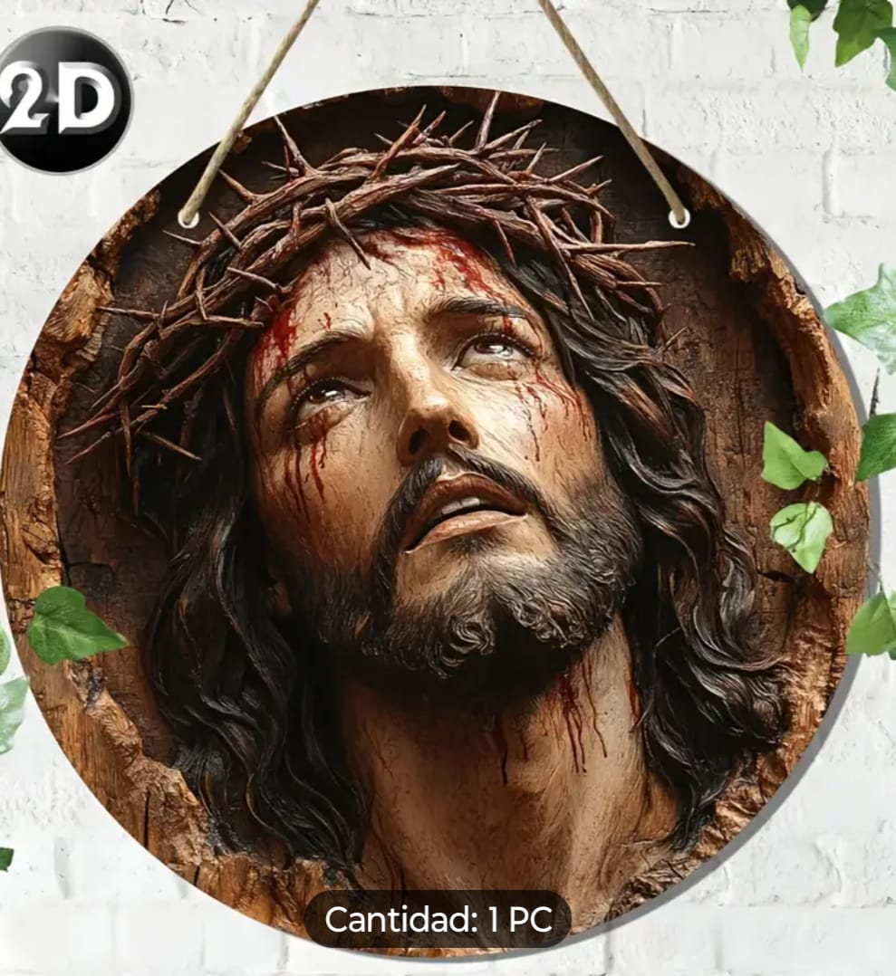 arte y antigüedades - Arte de pared de Jesús  0