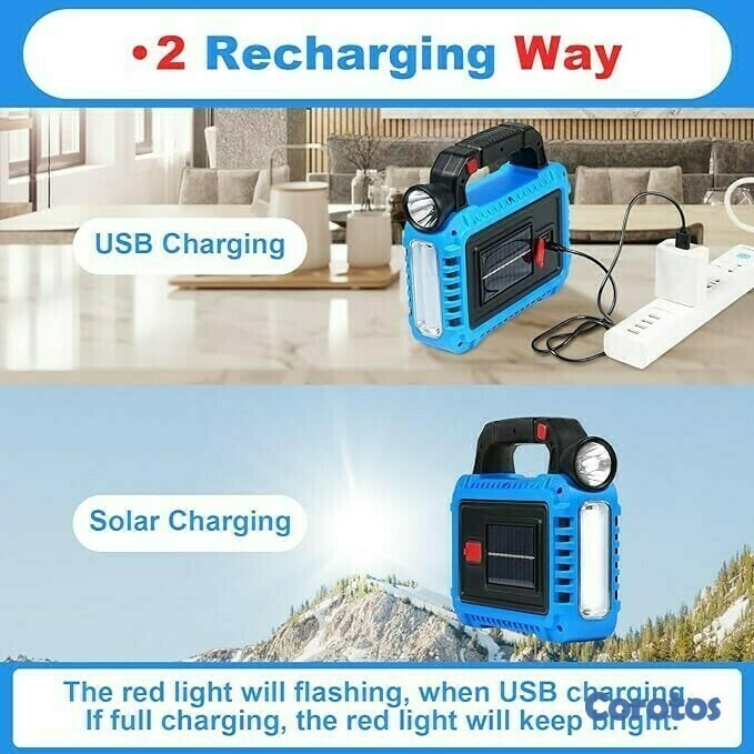 tours y viajes - LINTERNA SOLAR MULTIFUNCIONAL PARA ACAMPAR F-915 5