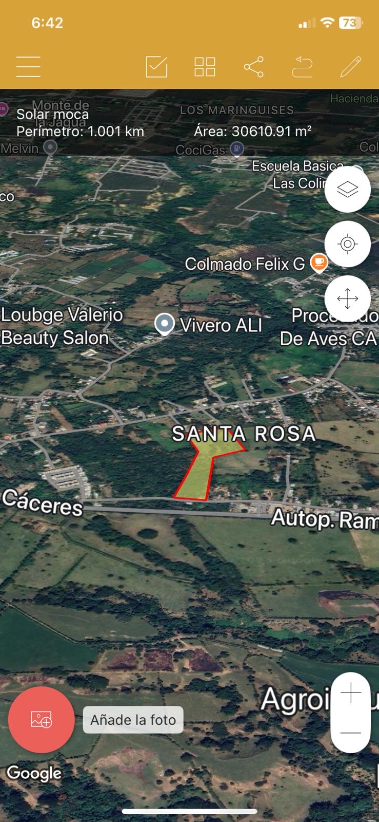 solares y terrenos - Solar en moca , autopista ramón Caceres . 0