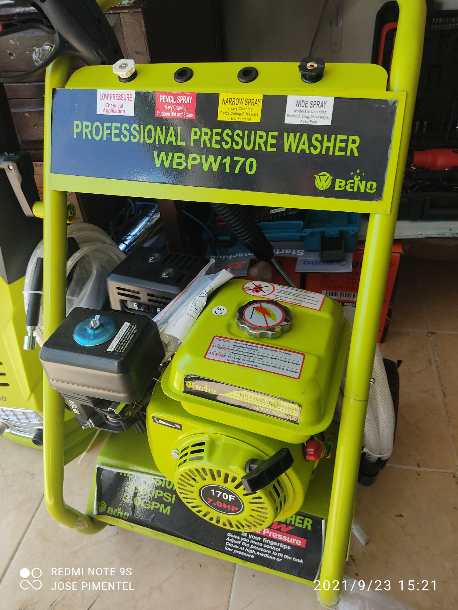 equipos profesionales - Hidrolavadora BENO gasolina 3000 psi 0