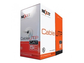 computadoras y laptops - ROLLO DE CABLE UTP NEXXT, CAT-5E, 1000 PIES, 24 AWG, 100% COBRE, CHAQUETA TIPO  0