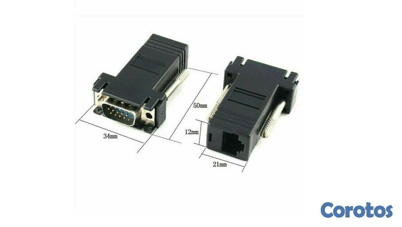 otros electronicos - Adaptador extensor VGA sobre cable CAT5/CAT6/RJ45 3