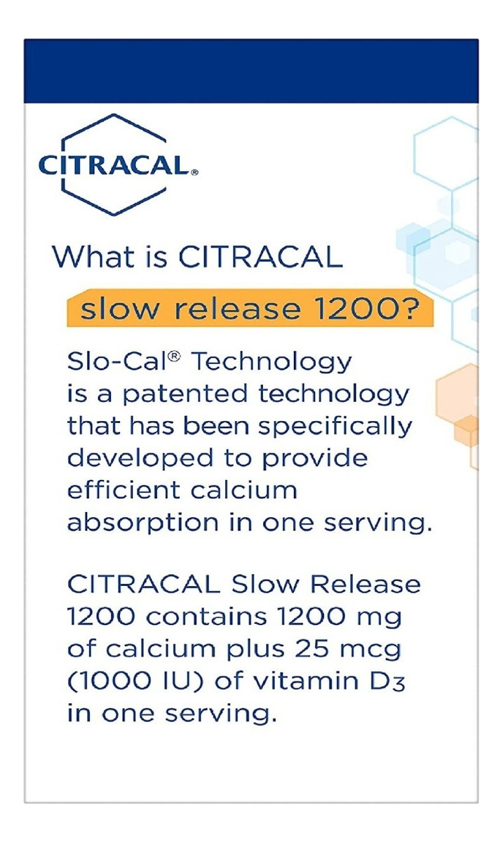 Salud y Equipamiento Médico - Citracal Slow Release 1200 Mg 7