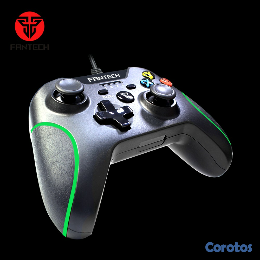 computadoras y laptops - CONTROL DE JUEGOS FANTECH Mod.GP11-ROJO PARA PC/PS3 NEGRO