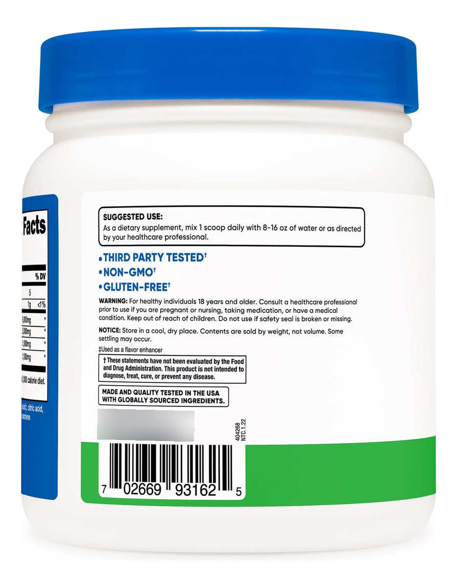 Salud y Equipamiento Médico - Bcaa Polvo 2:1:1 Nutricost 2