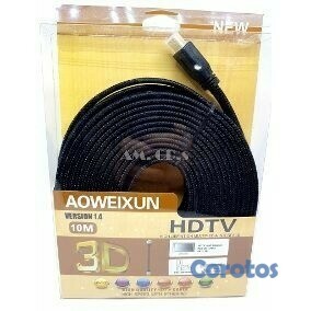 accesorios para electronica - Cable HDMI plano de 10 metros full HD 1080P
 4
