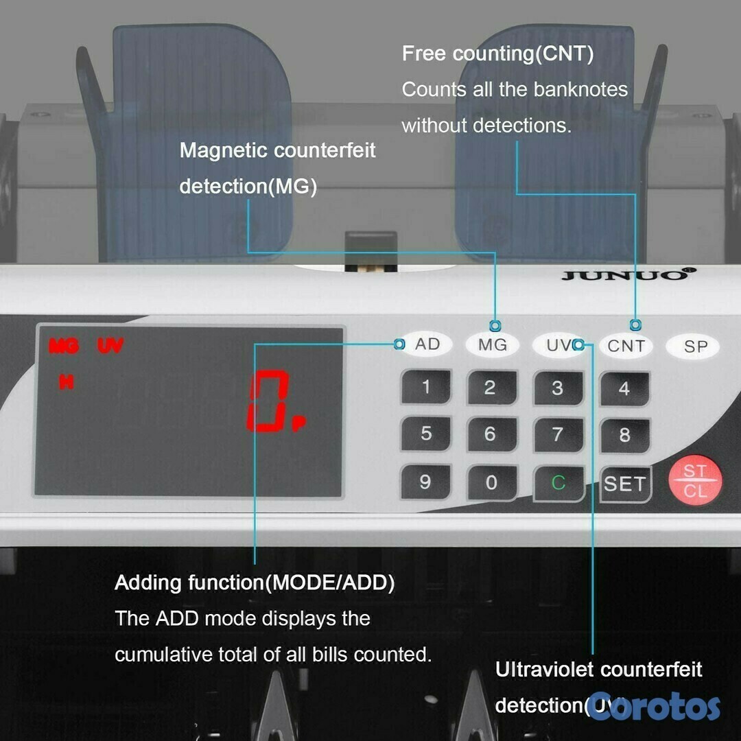 otros electronicos - Contador de dinero profesional con detección de dinero falso, magnético e infrar 6