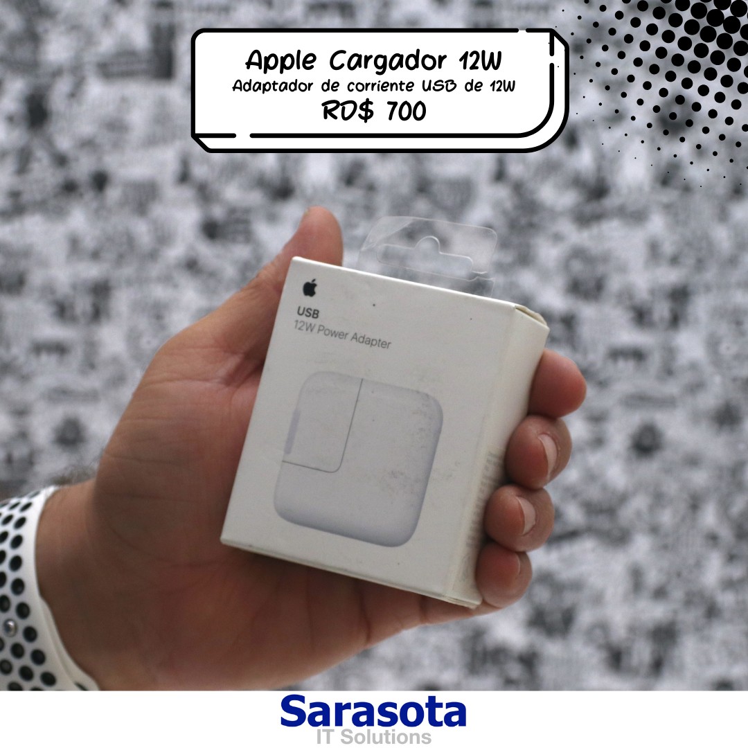 accesorios para electronica - Adaptador de corriente USB de 12W de Apple (Cargador o Fuente) 0