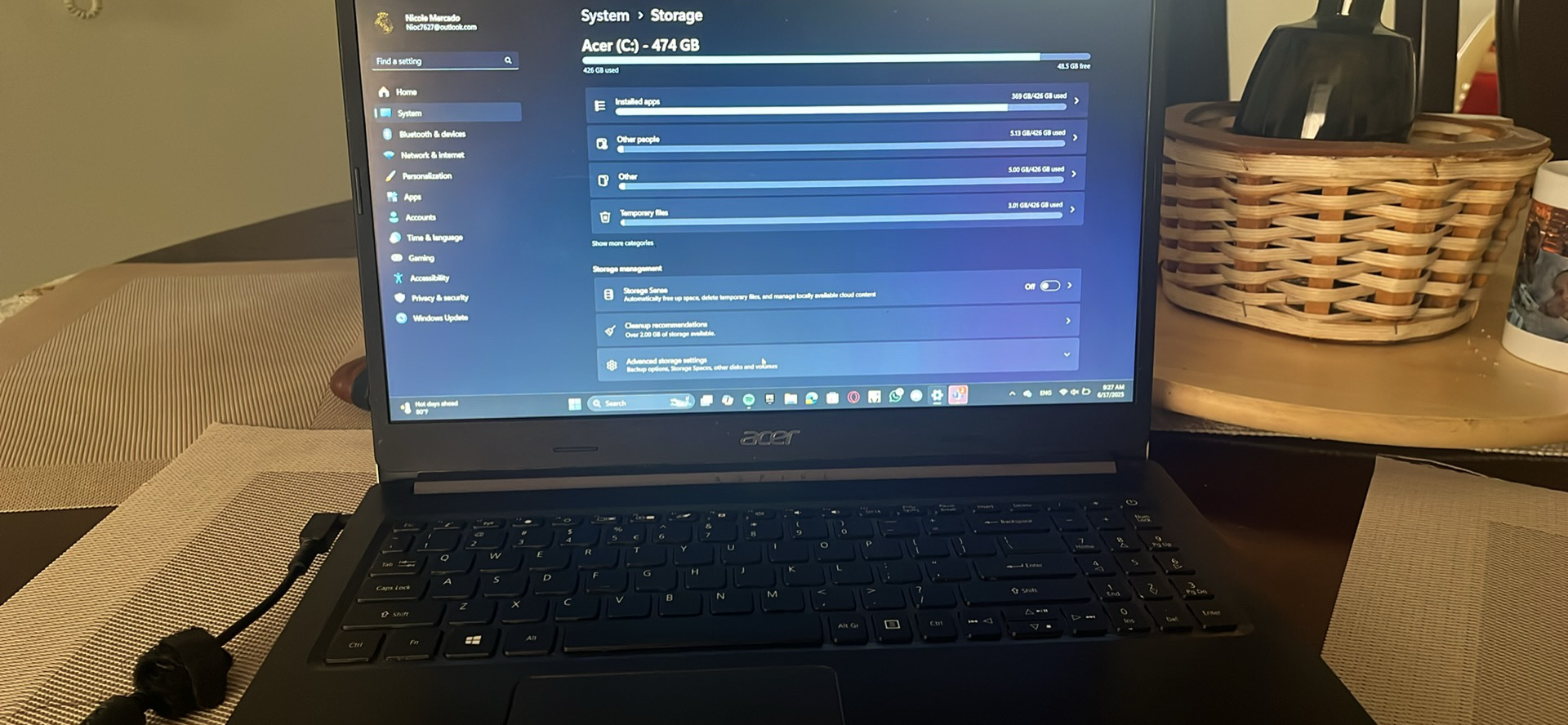 computadoras y laptops - Vendo Acer Aspire 515-55  1