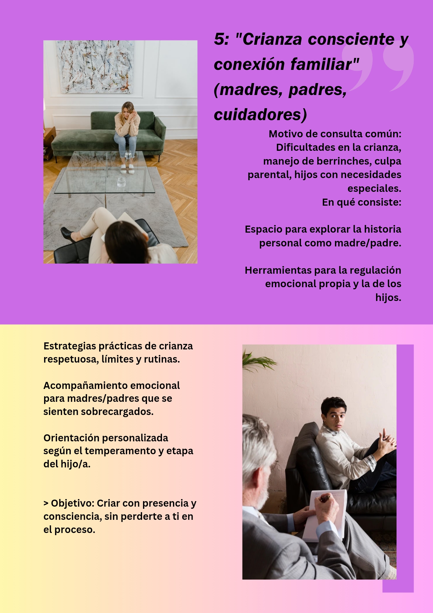 servicios profesionales - Consulta de psicología  6