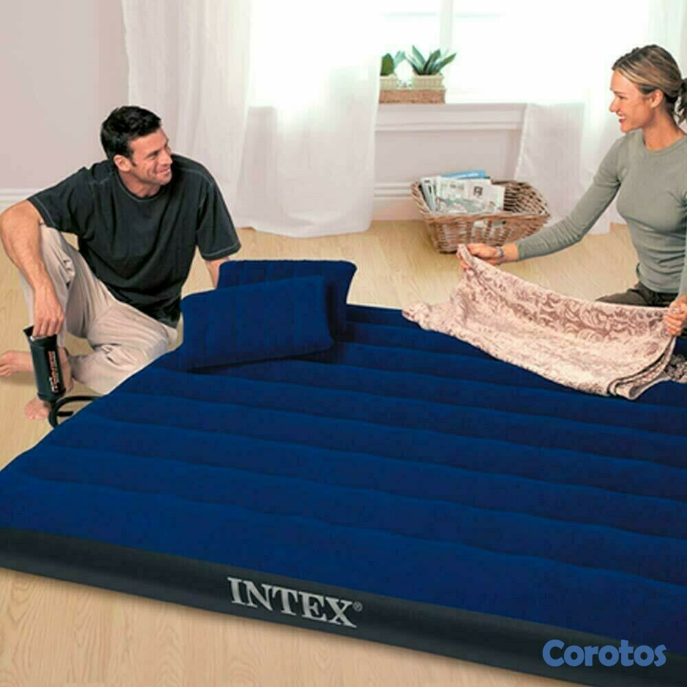 muebles y colchones - Colchon inflable intex de 60 pulgadas, bomba y colchon  (OFERTA) 2