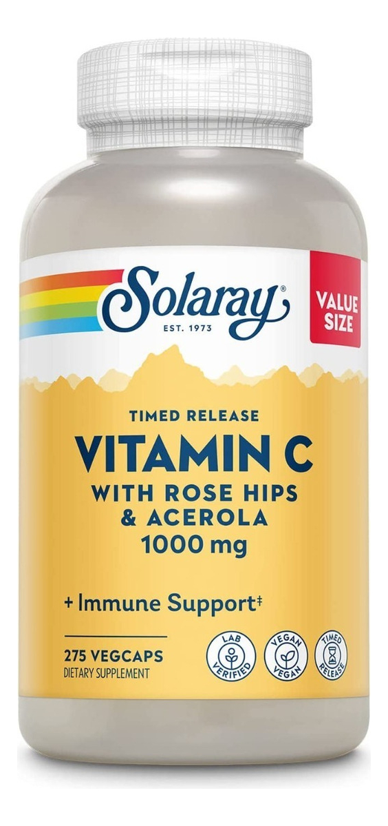 Salud y Equipamiento Médico - Vitamina C 1000mg Solaray - Unidad 0