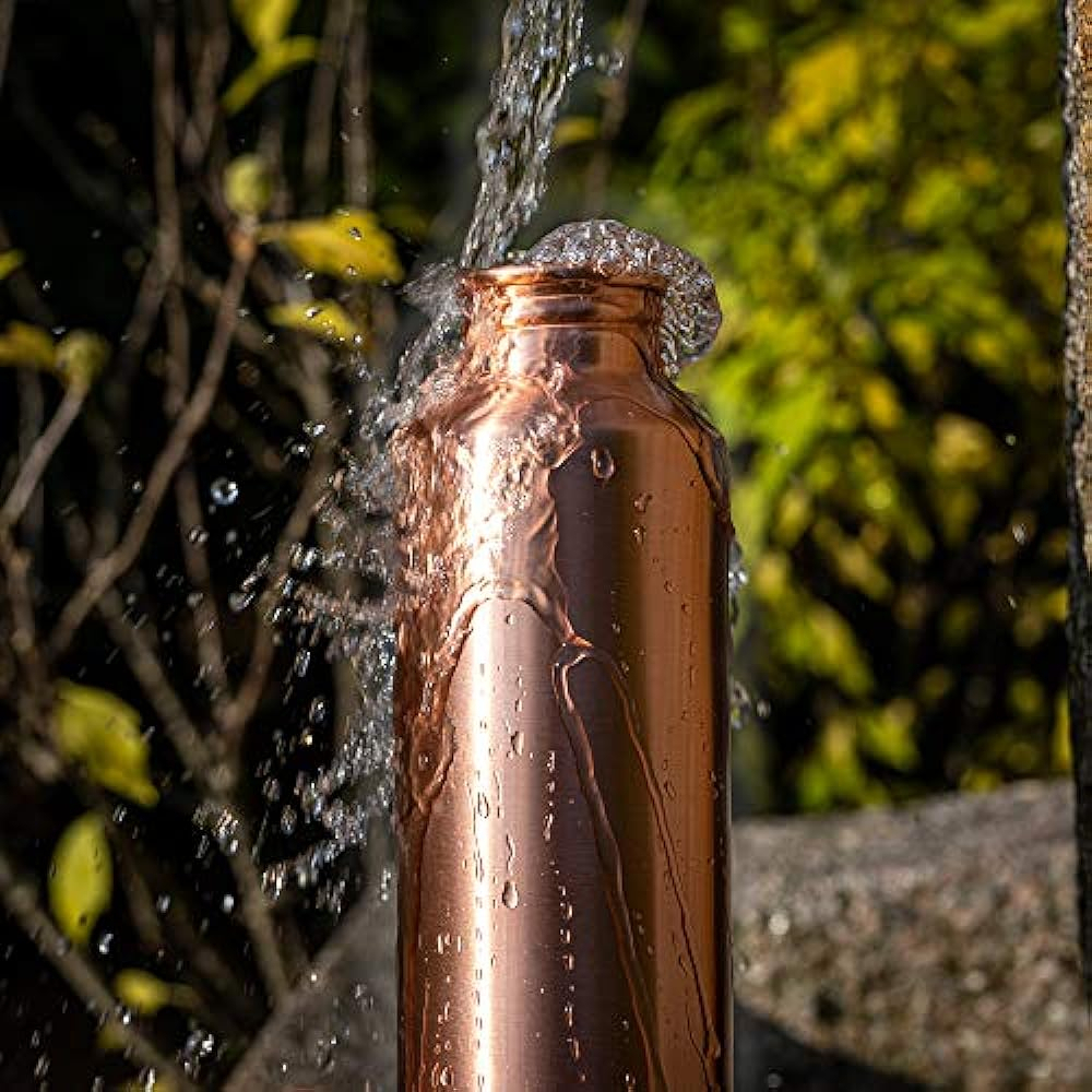 Salud y Equipamiento Médico - Botella De Agua De Cobre Kosdeg De 34 Oz, Diseño Moderno Y 4