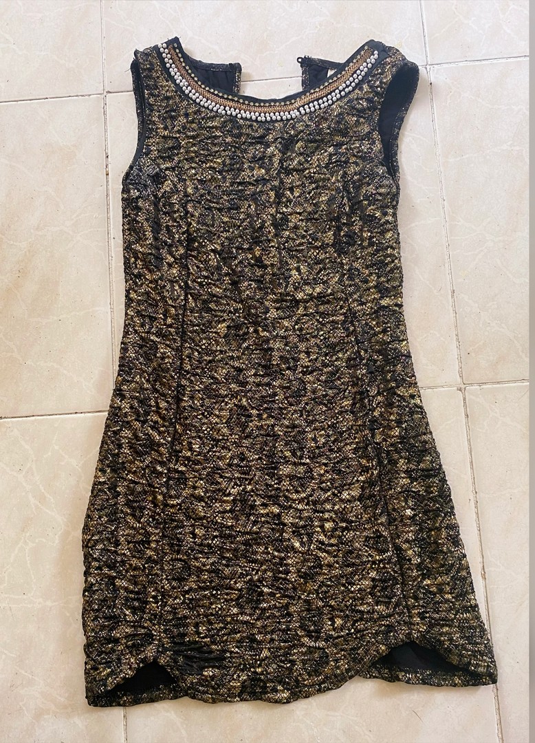 ropa para mujer - Vestido de fiesta con brillo, corto. 4