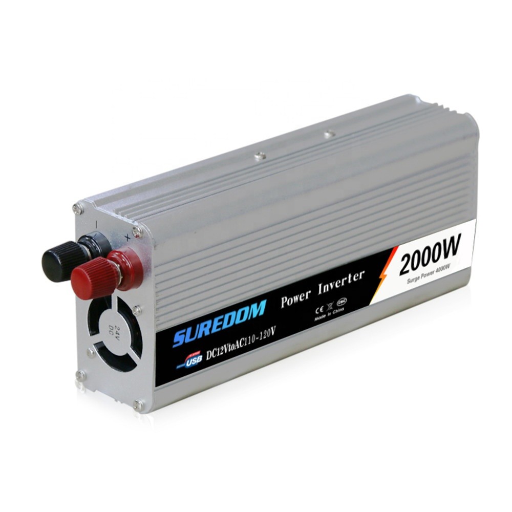 equipos profesionales - Inversor de corriente portátil cargador de carro power inverter 2000W 110V 6