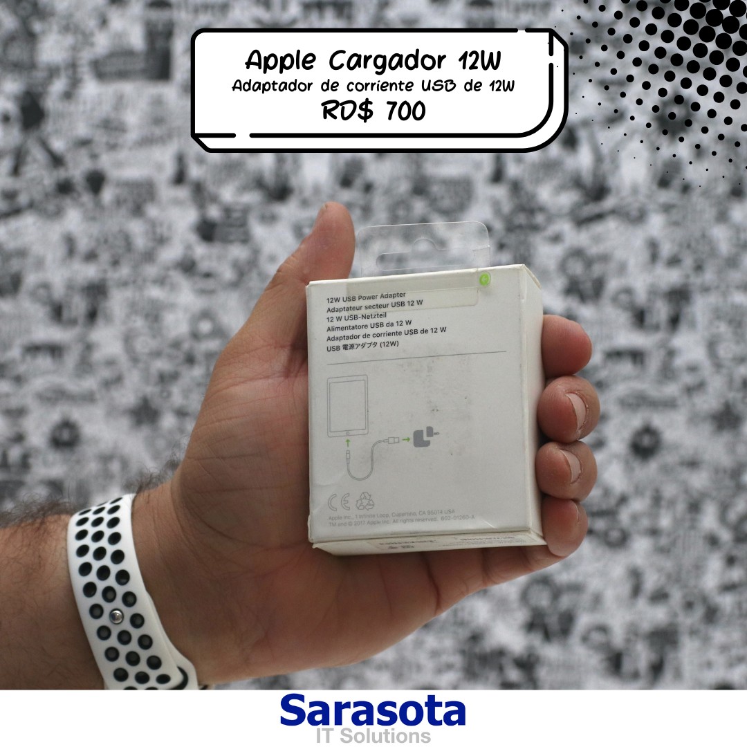 accesorios para electronica - Adaptador de corriente USB de 12W de Apple (Cargador o Fuente) 1