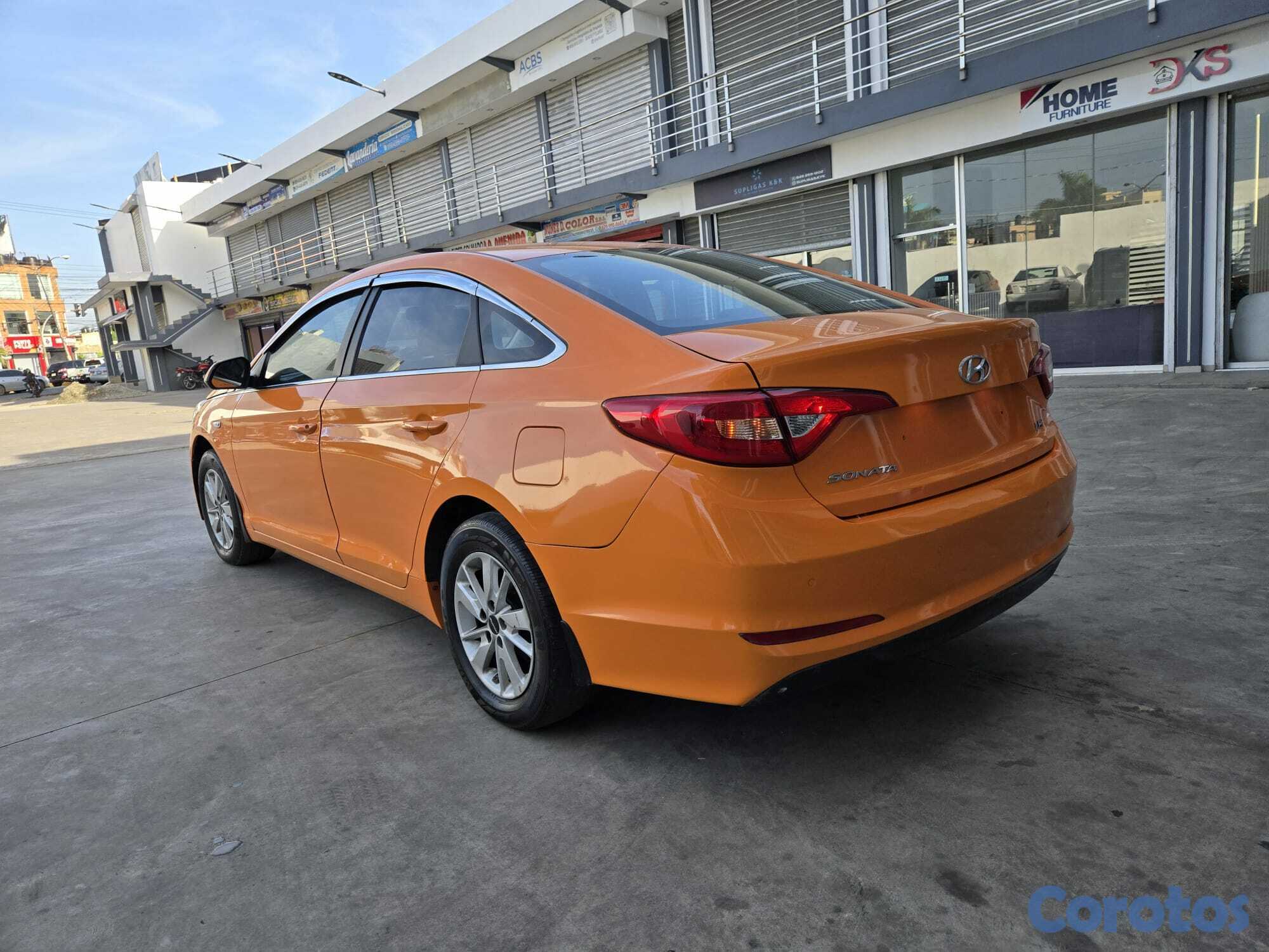 carros - HYUNDAI SONATA LF 2018 NARANJA  3
