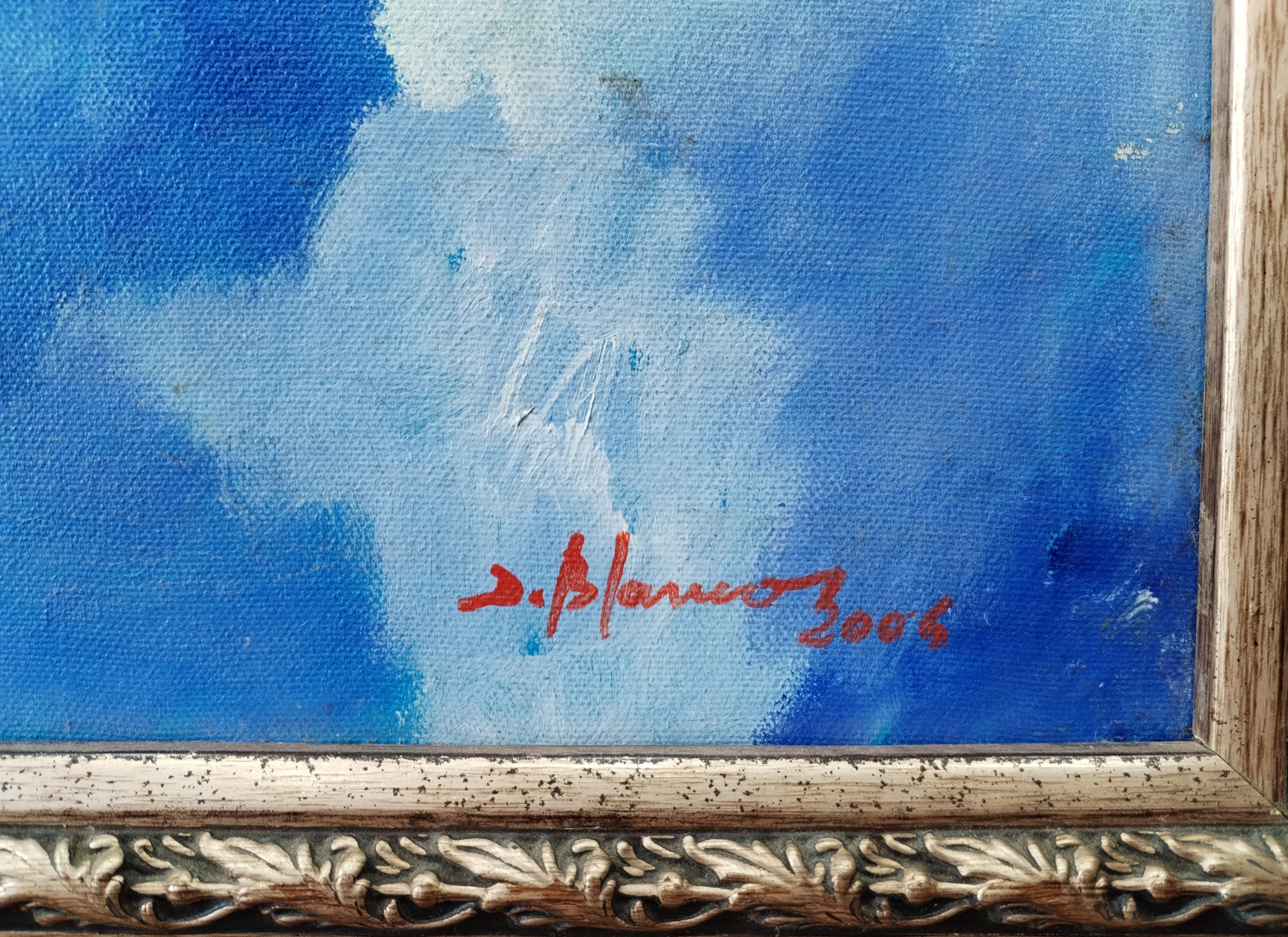 arte y antigüedades - Hermoso y colorido cuadro. Original de Dionisio Blanco. Sembradores 0