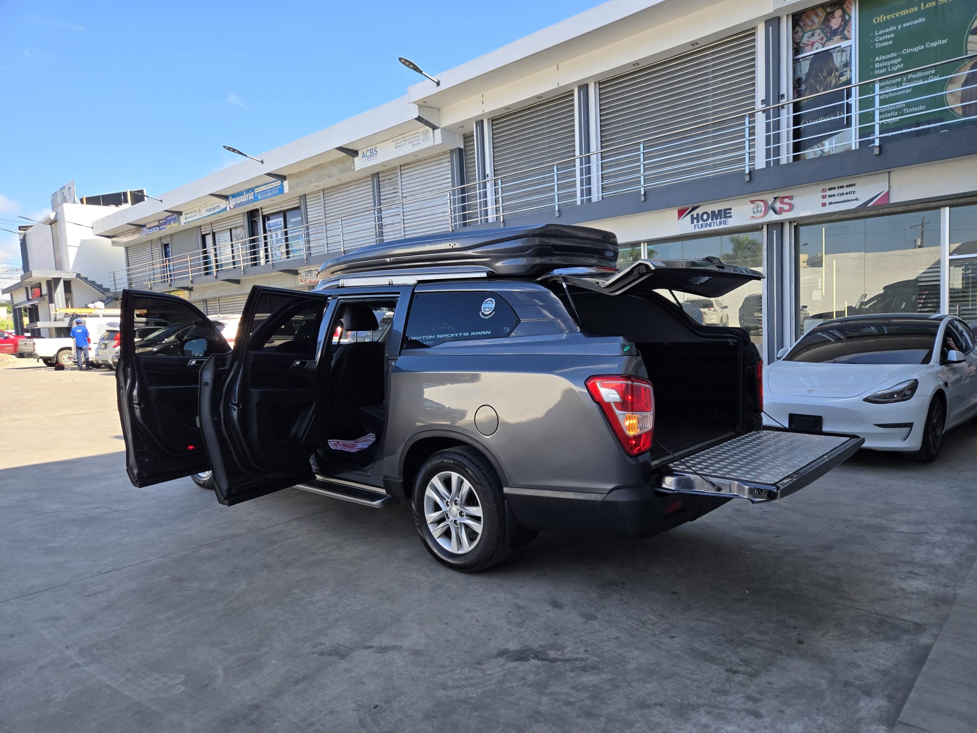jeepetas y camionetas - KGM REXTON 2019 GRIS OSCURO DIESEL 3