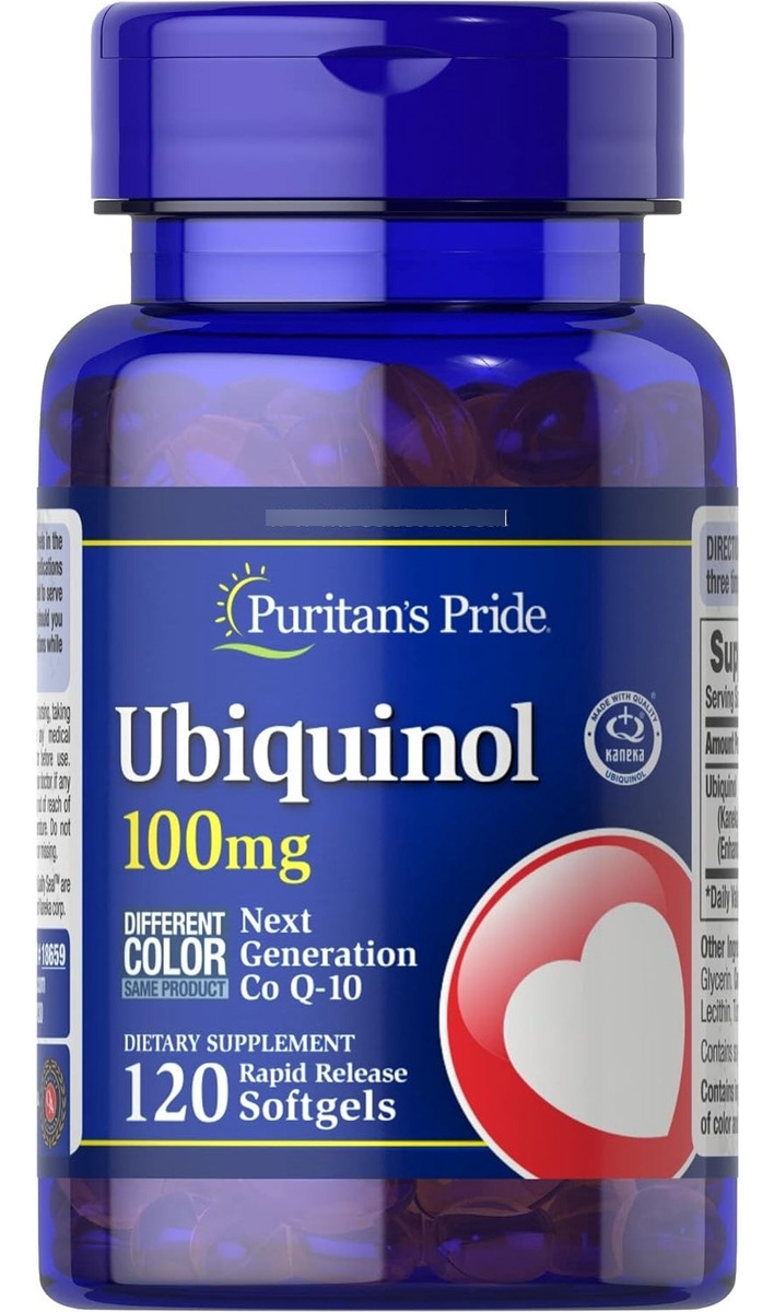 Salud y Equipamiento Médico - Ubiquinol 100mg Puritan's Pride Apoya La Salud Del Corazon