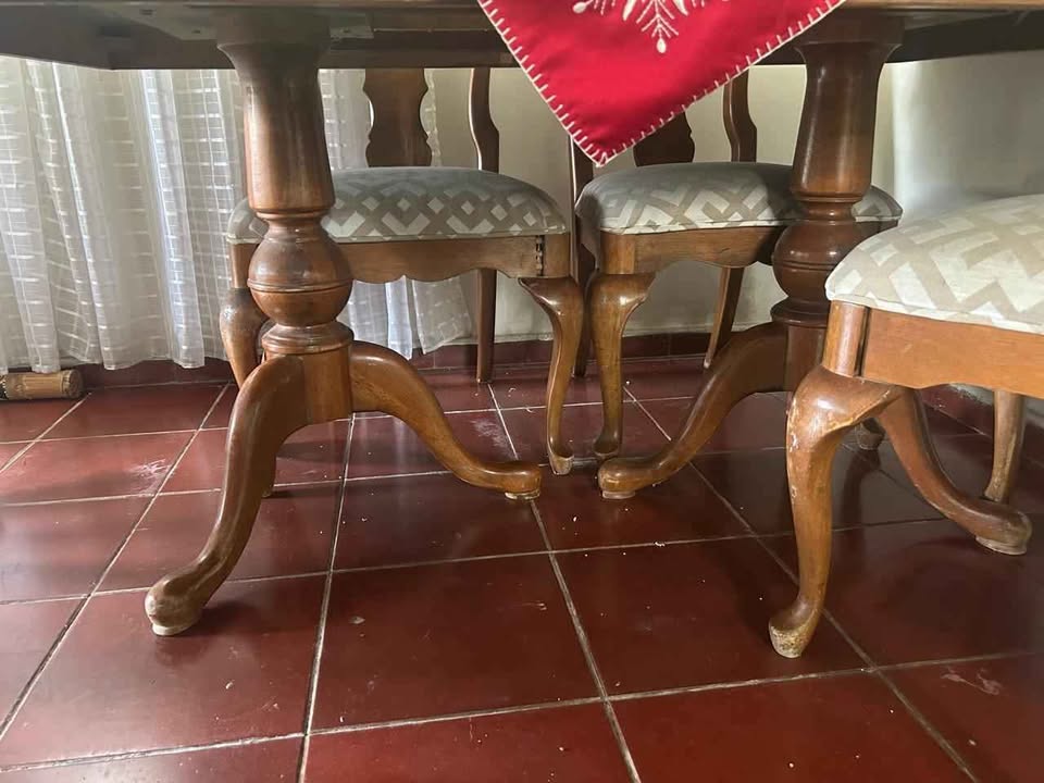 cocina - Juego de comedor roble americano con 6 sillas 2