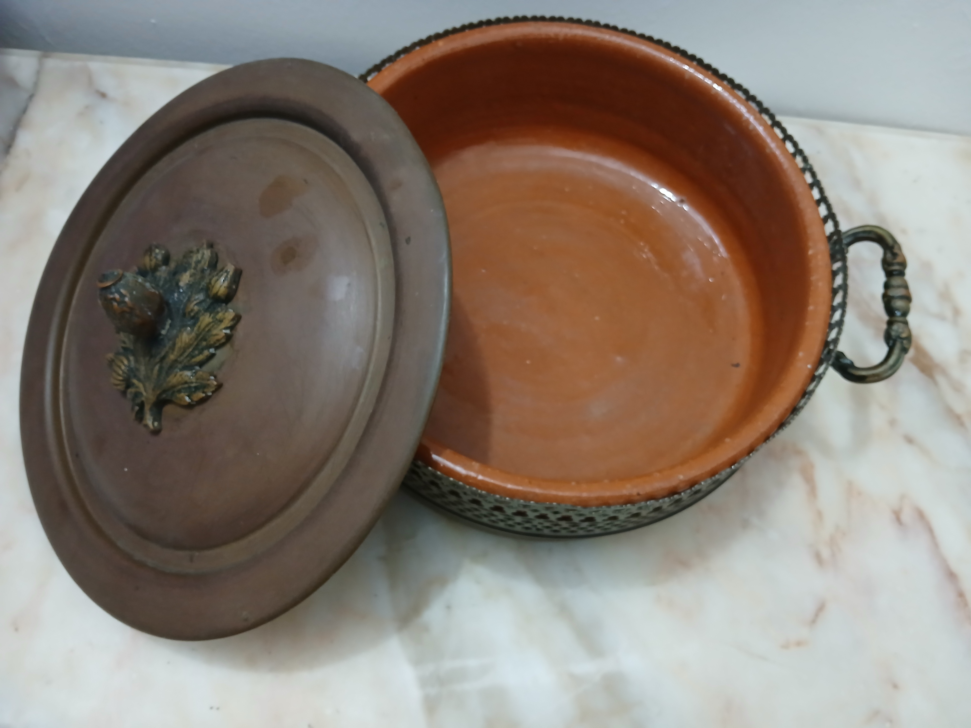 arte y antigüedades - Cazuela barro 