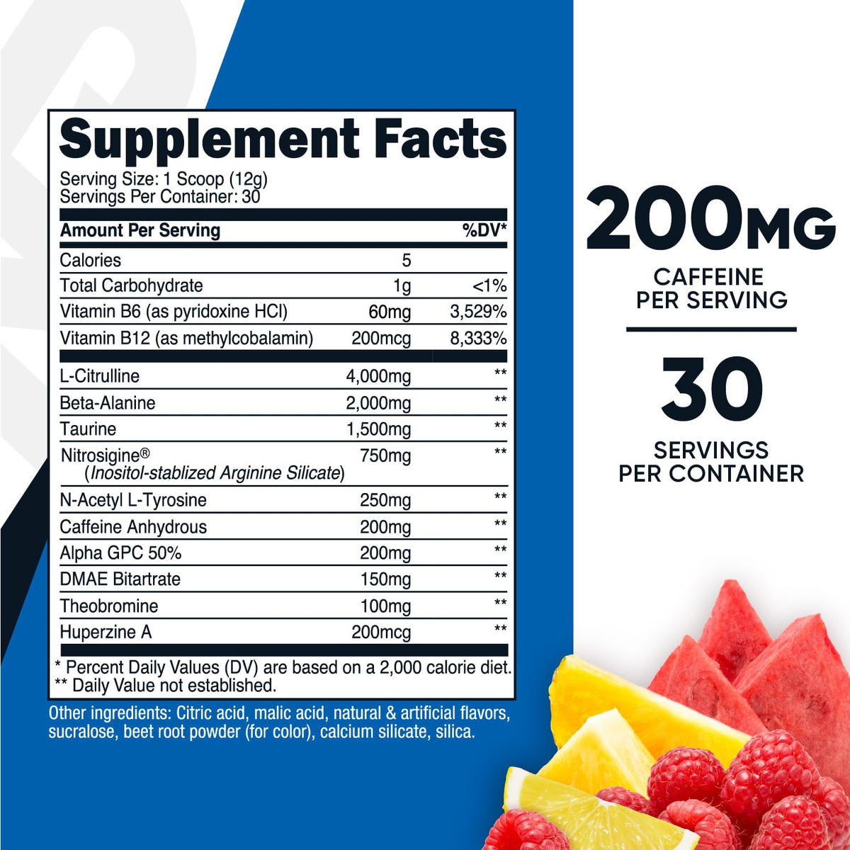 Salud y Equipamiento Médico - Polvo Complejo Pre-entrenamiento -nutricost 1