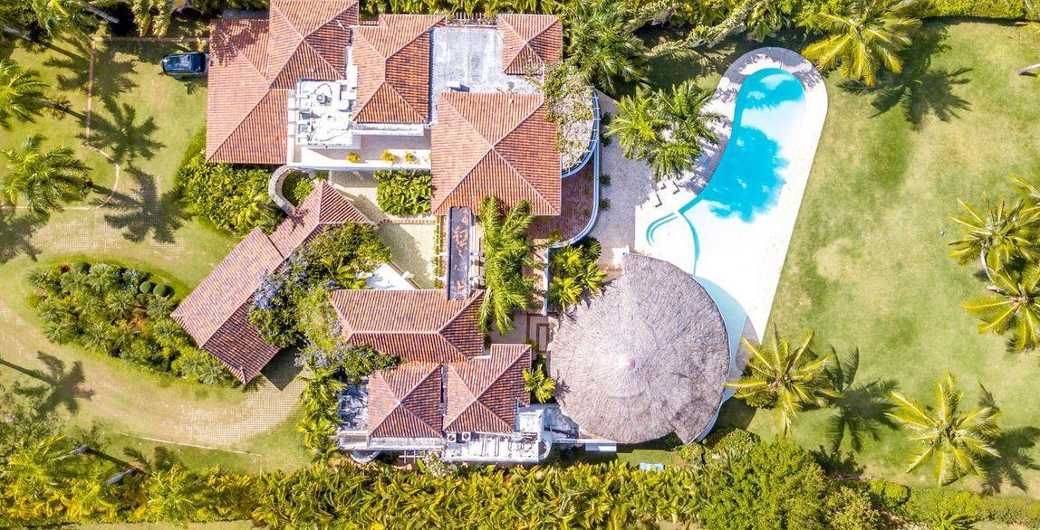 casas vacacionales y villas - Villa de lujo en Casa de Campo, frente al campo de golf