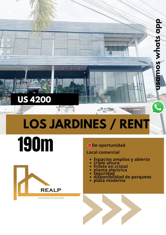 oficinas y locales comerciales - Local amplio en los jardines
