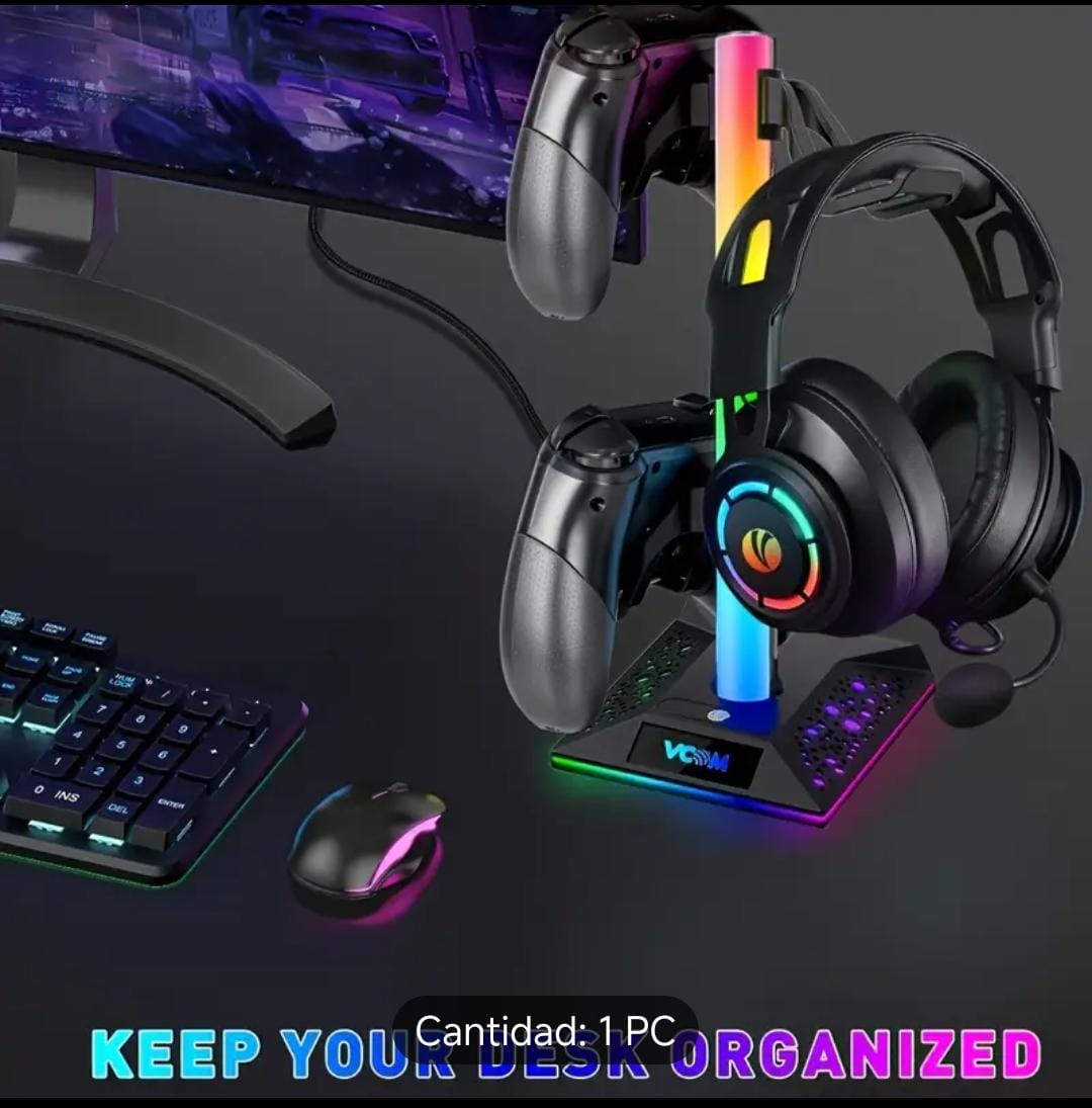 consolas y videojuegos - cargador,bases led gamers 1