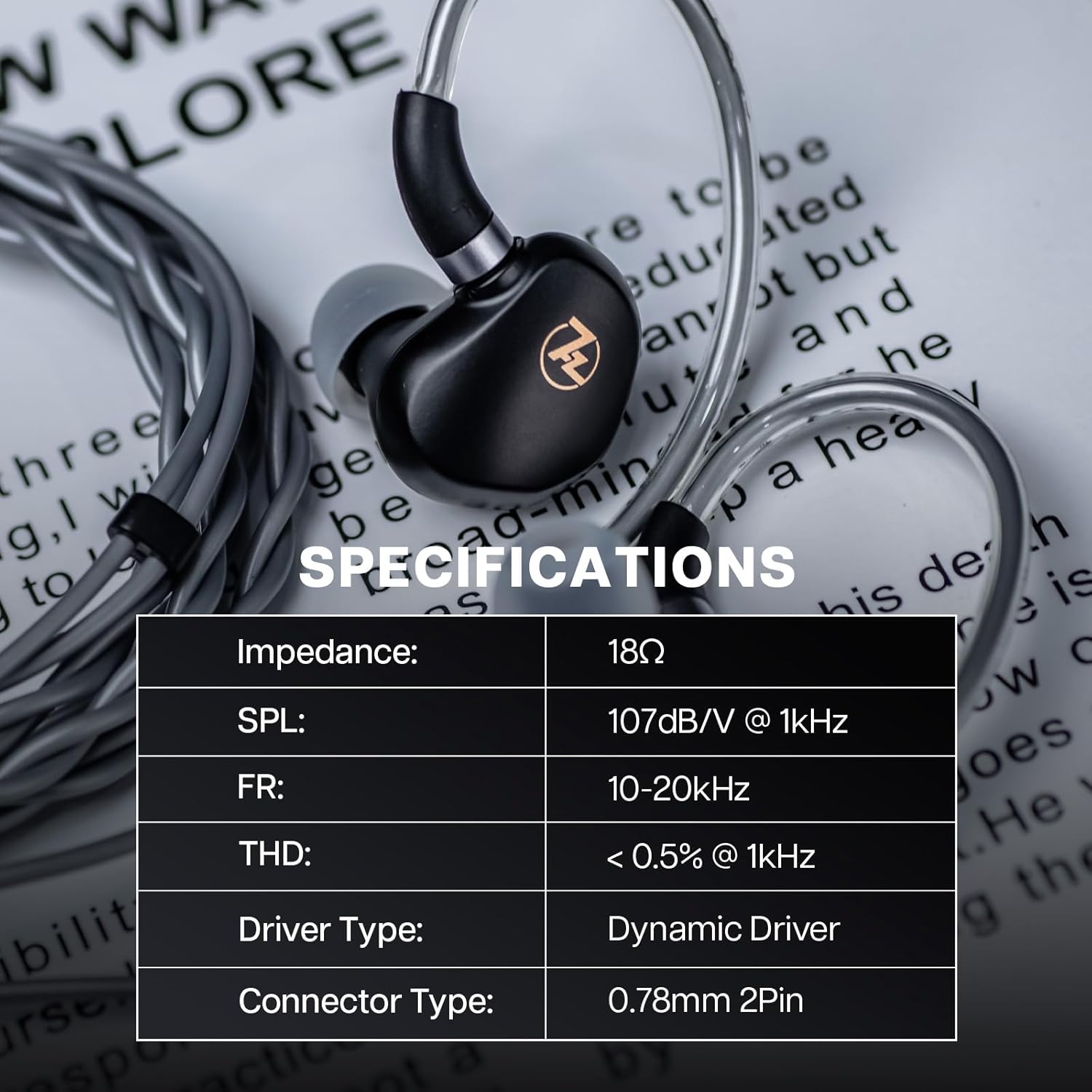camaras y audio - 7Hz G1 Auriculares In Ear Monitor 10mm DLC DD IEM 6