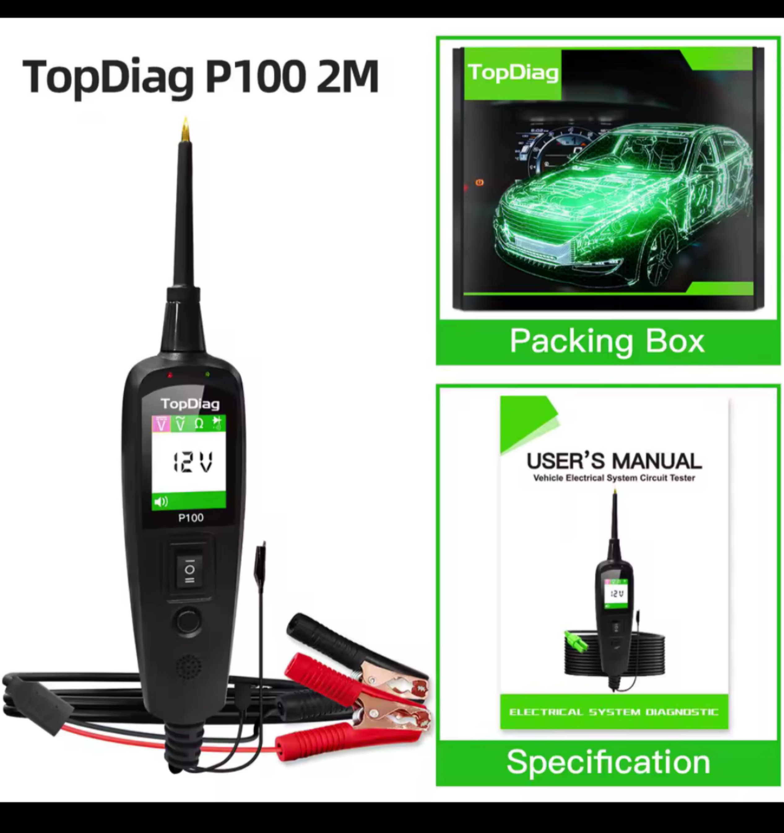 accesorios para vehiculos - punta de prueba automotriz profesional  punta lógica  0