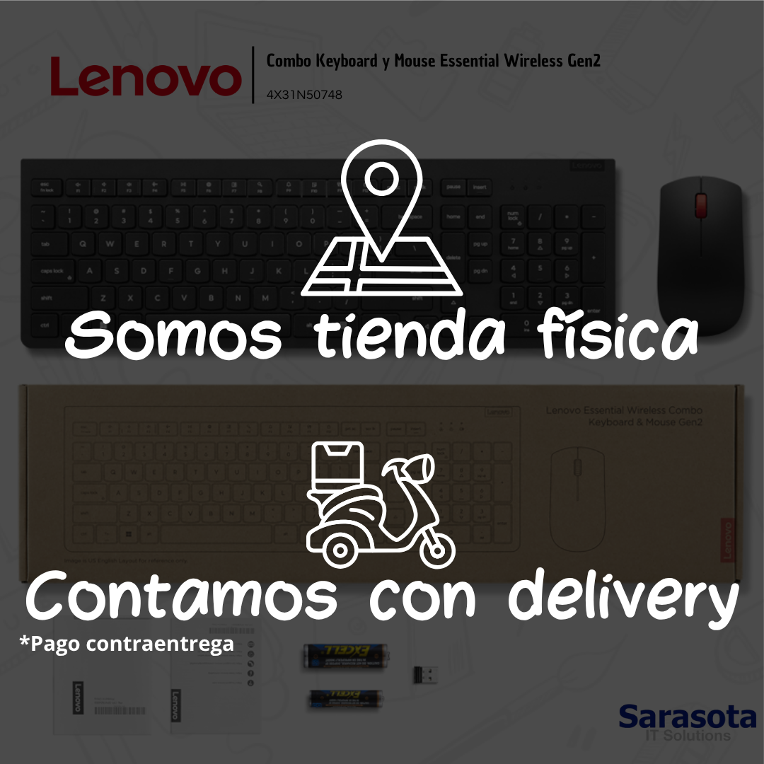accesorios para electronica - Lenovo Combo Keyboard-Mouse Essential Wireless G 1