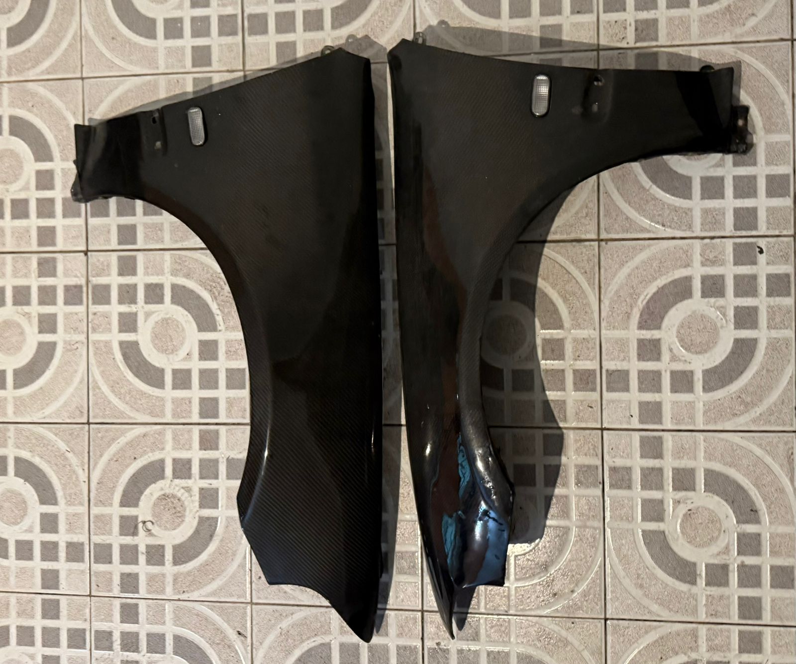 accesorios para vehiculos - Guardalodos en Carbono Honda Civic EG HB 92-95
