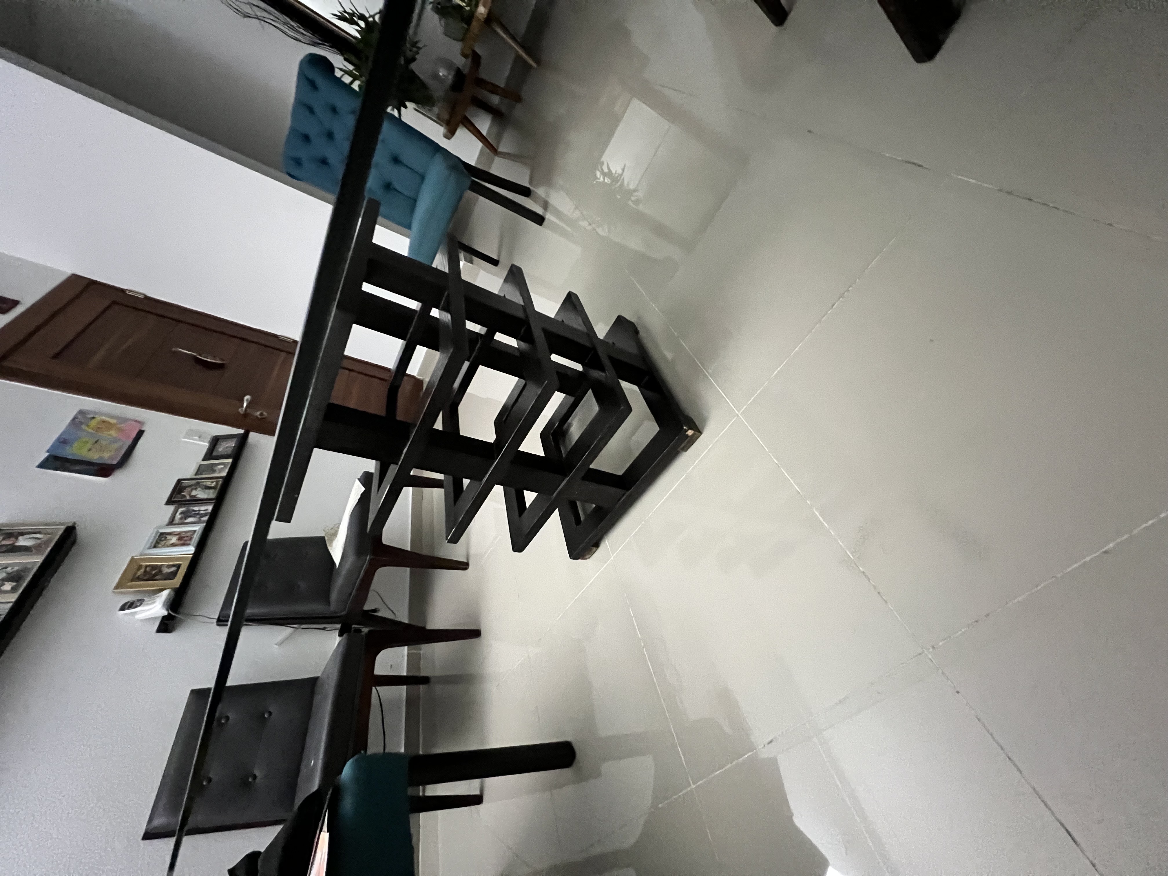 muebles y colchones - De oportunidad! Juego de comedor ILUMEL 6 sillas 54x54 pulgs 5