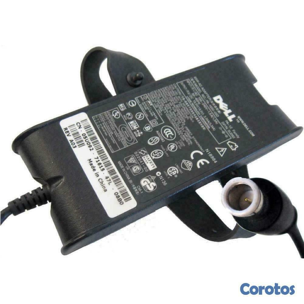 computadoras y laptops - CARGADOR ORIGINAL LAPTOP DELL PUNTA GRUESA 65 WATTS 1.5, IMPUT 19.5V 3.4A