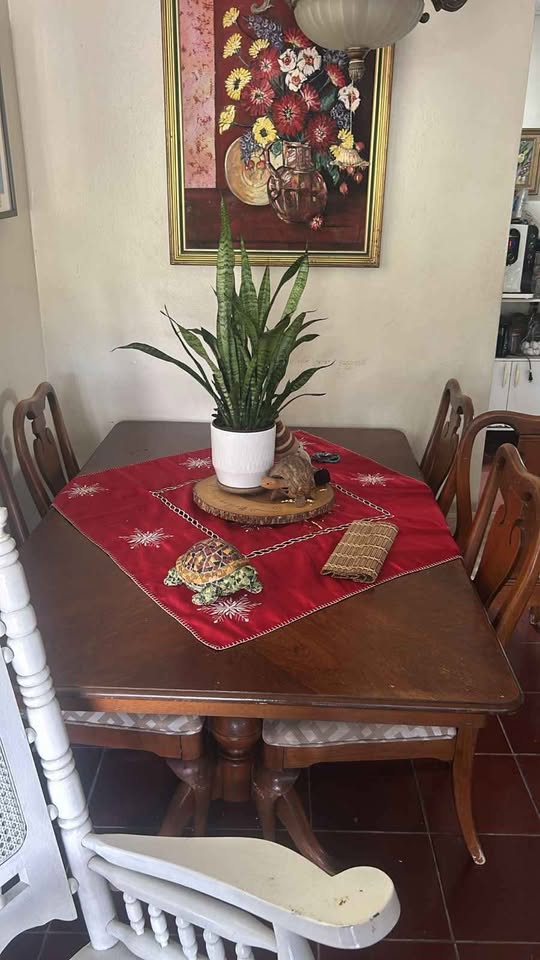 cocina - Juego de comedor roble americano con 6 sillas 3