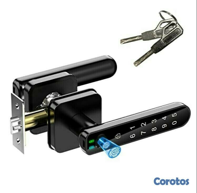 otros electronicos - Cerradura Inteligente De Perilla Con Huella Digital con APP- C003 1