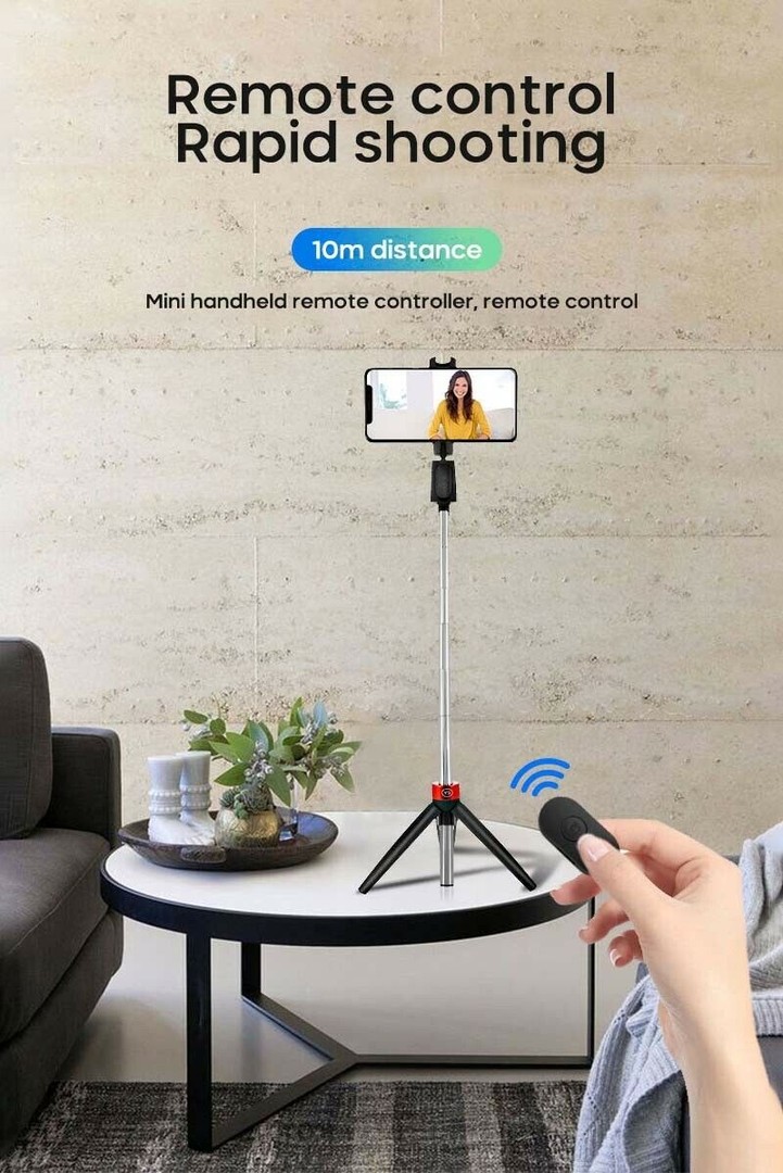 accesorios para electronica - Selfie Stick 3 en 1 Inalámbrico Bluetooth Trípode plegable Monopod PALO SELFIE 4