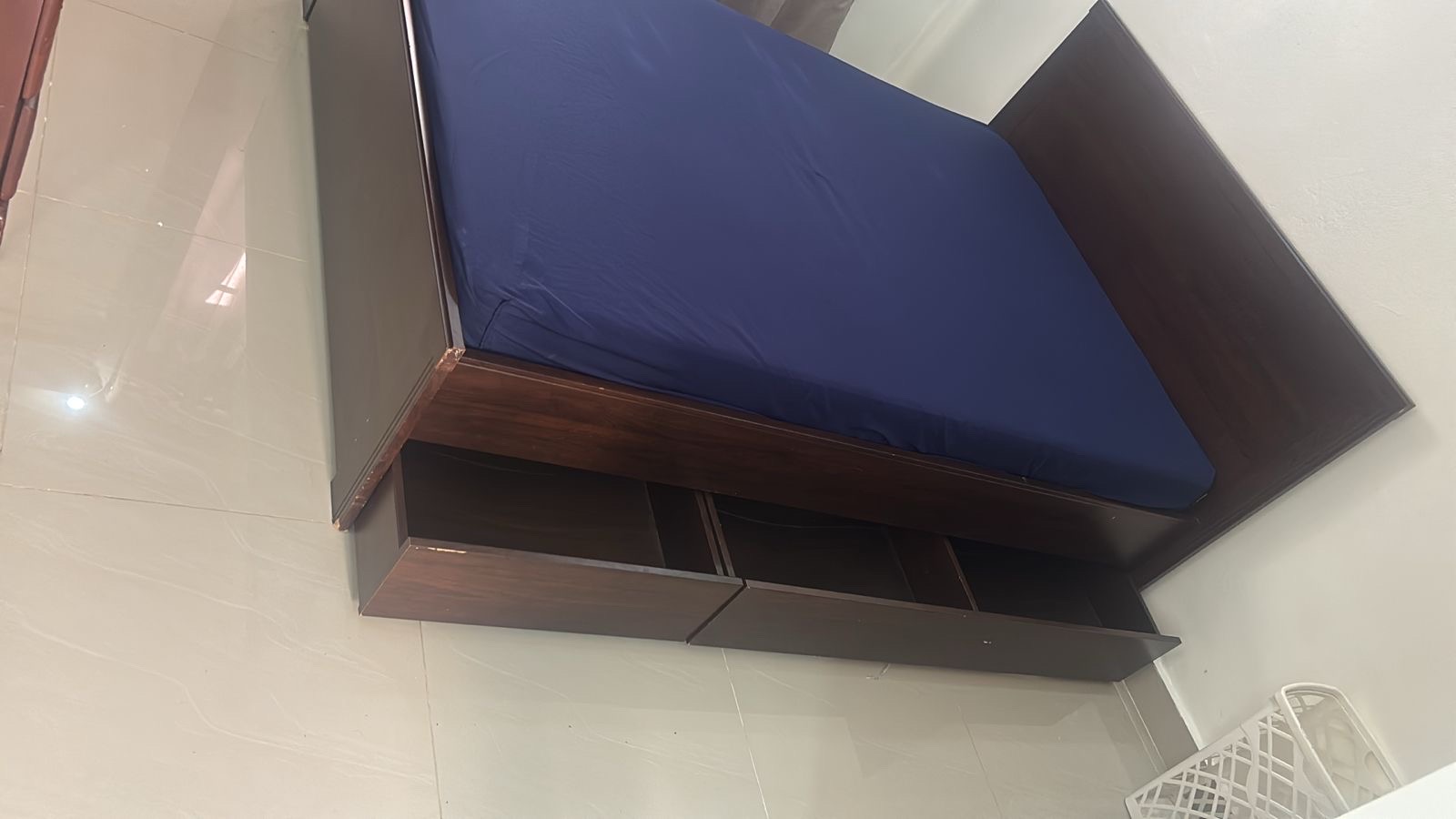 muebles y colchones - cama con cajones, colchón y cavetero