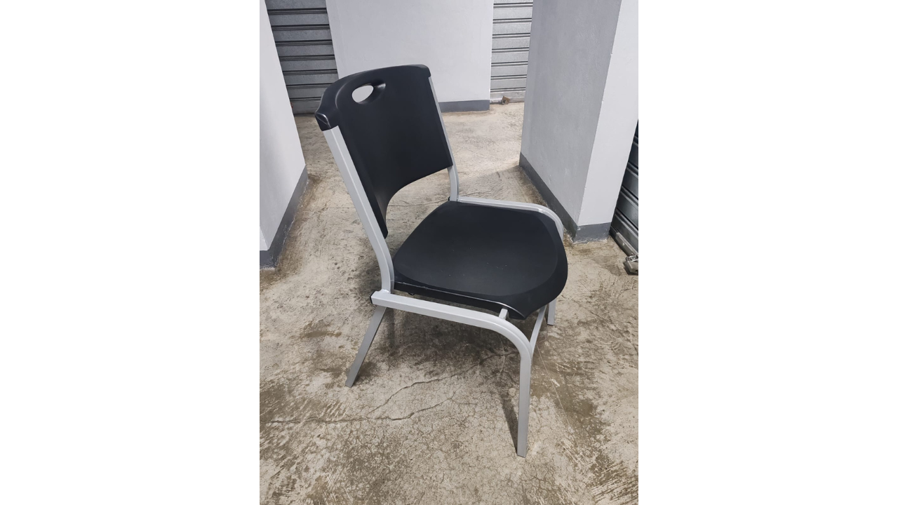 articulos de oficina - Silla Negra 35 cm x 45.5 cm x 60 cm / 13" x 17.9" 