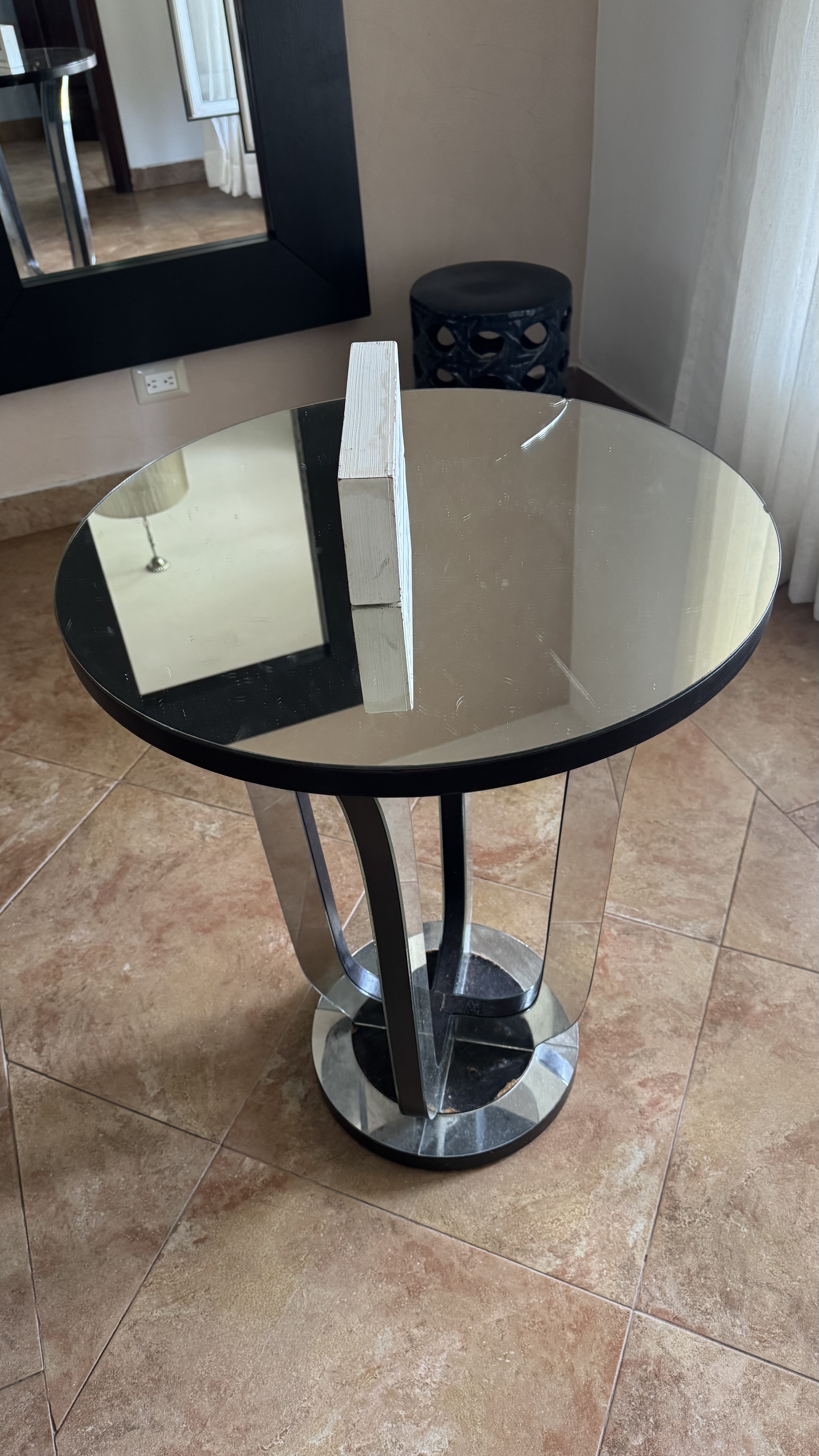 decoración y accesorios - MESITA DE ESPEJOS