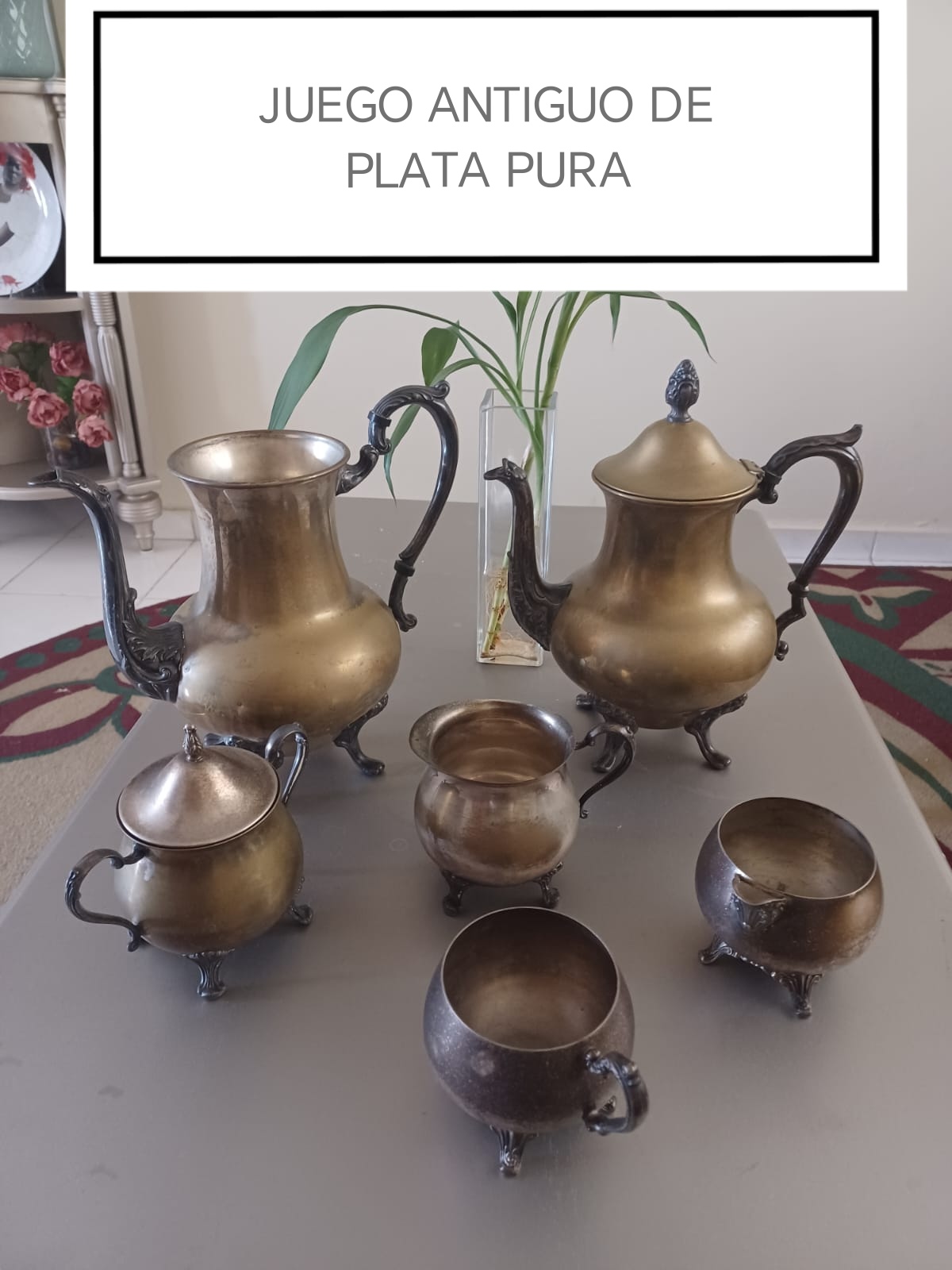 arte y antigüedades - ANTIGUEDAD DE SERVIR O DE LUJO, ES EN PLATA TODO... 0