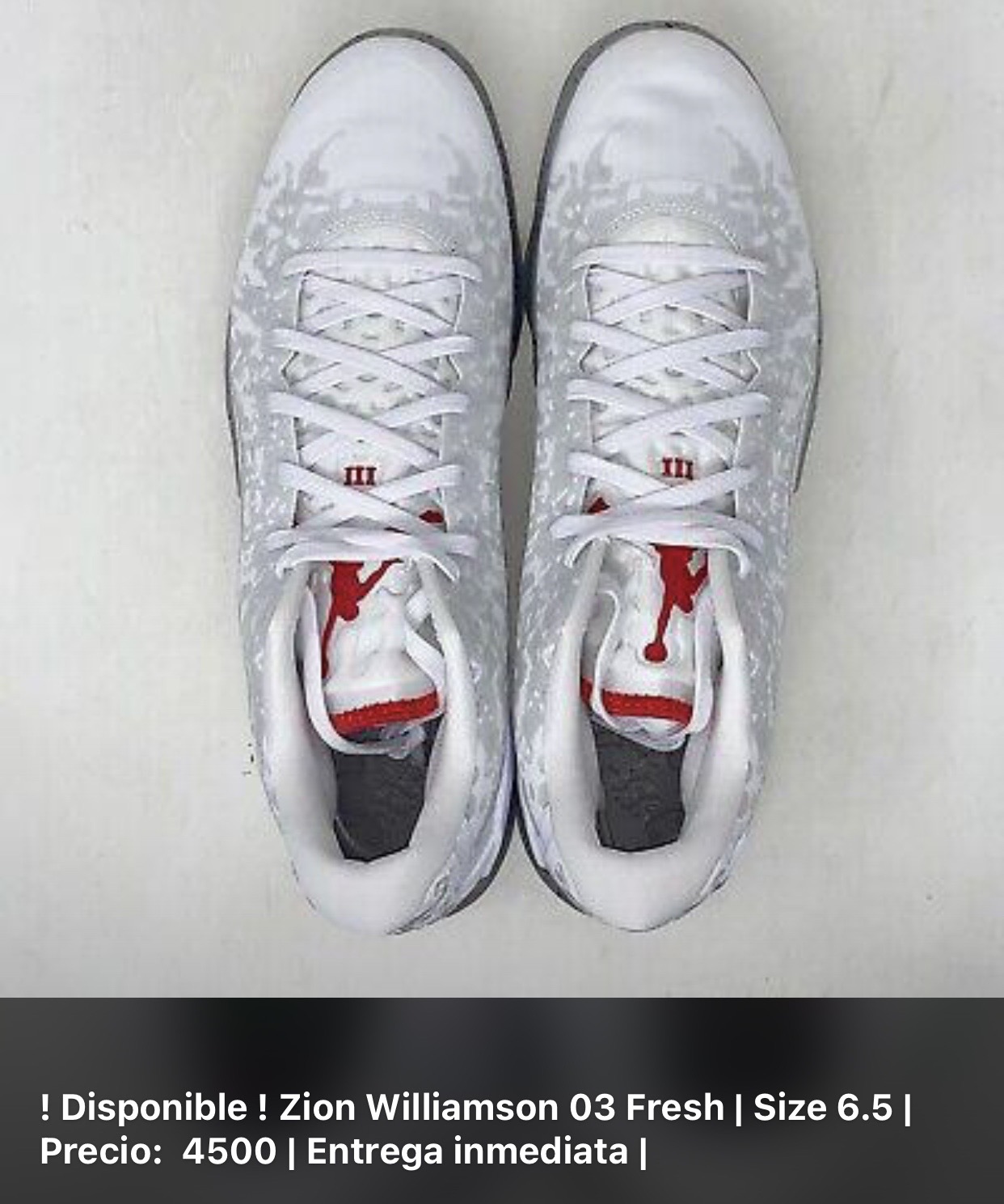 zapatos para mujer - Zion Williamson 03 Fresh Size 6.5  0